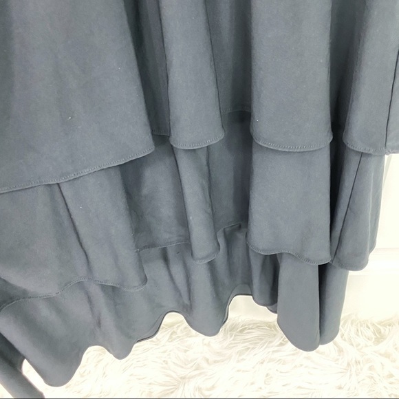 Evan-Picone V-Neck Tiered Skirt Knee-length Dress - Picture 6 of 7